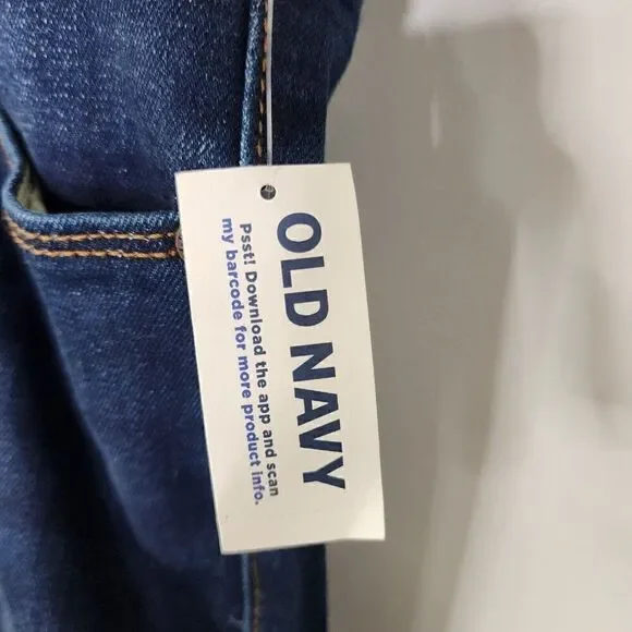 NEW Old Navy Mid Rise Kicker Boot Cut Jeans Dark Wash Womens Size 20 - Picture 5 of 8